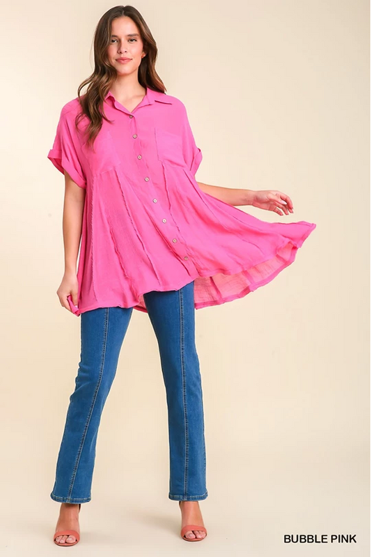 Bubble Pink Blouse