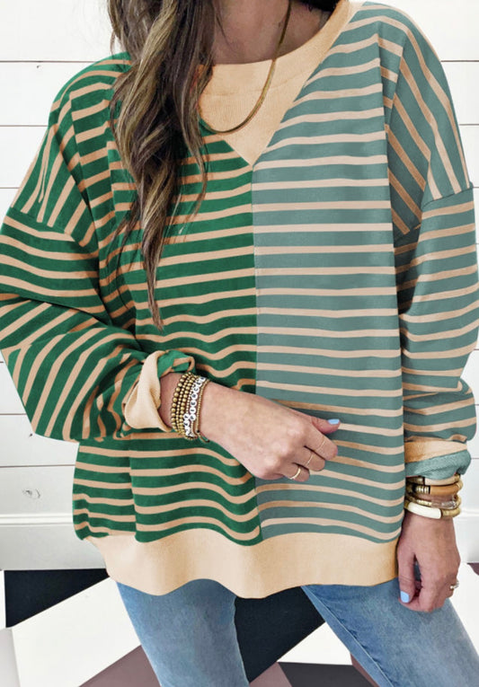 Causal Green Oversized Drop Shoulder